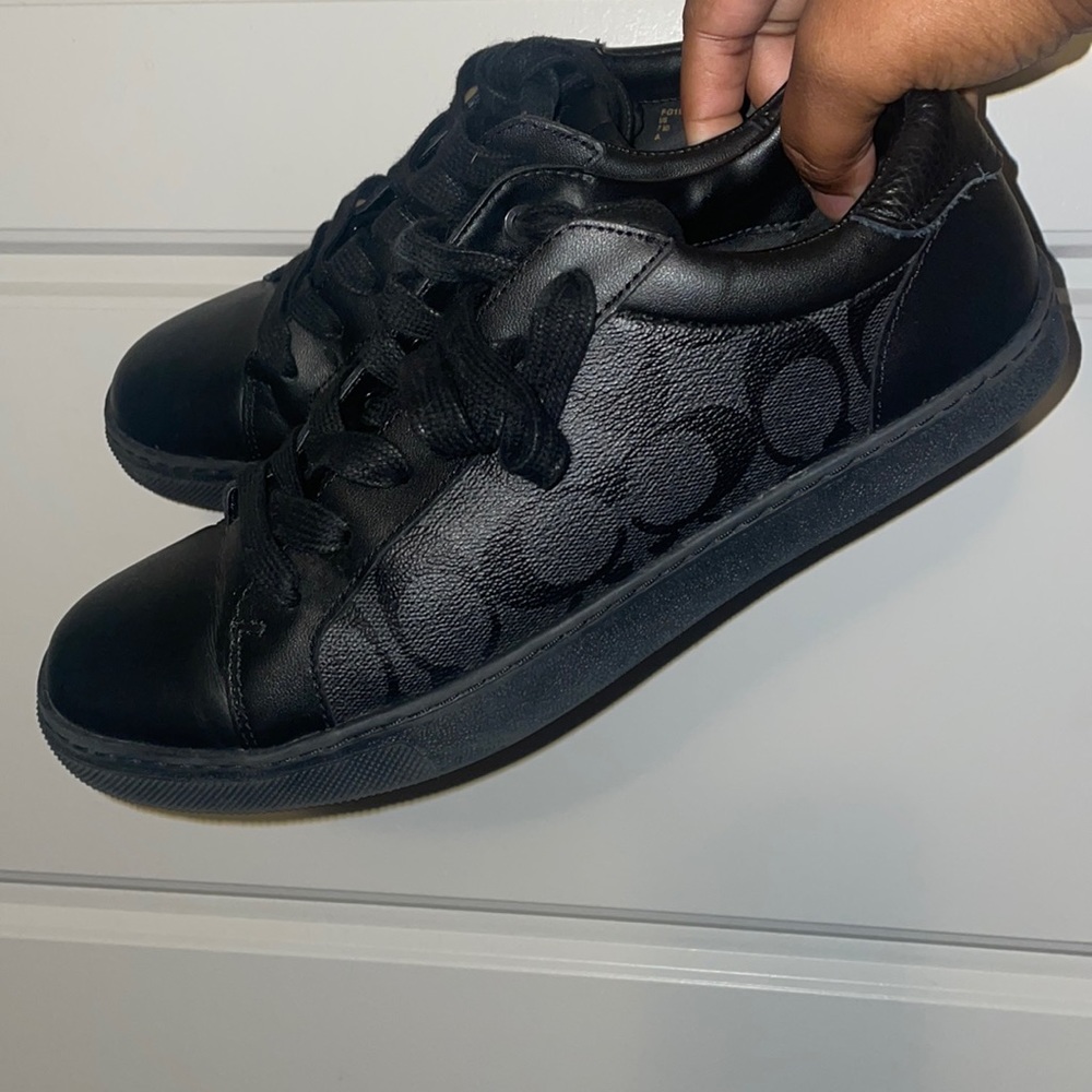 COACH 1941 Black Lowline Low-Top Sneakers